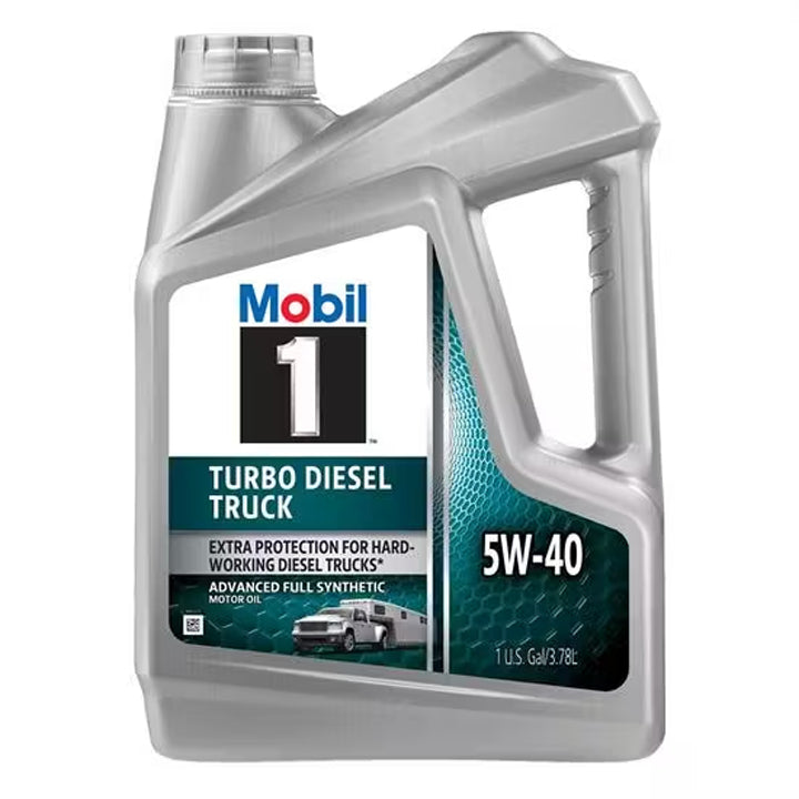 Mobil 1 Turbo Diesel Truck 5W-40 Synthetic Motor Oil - Part Number 127097