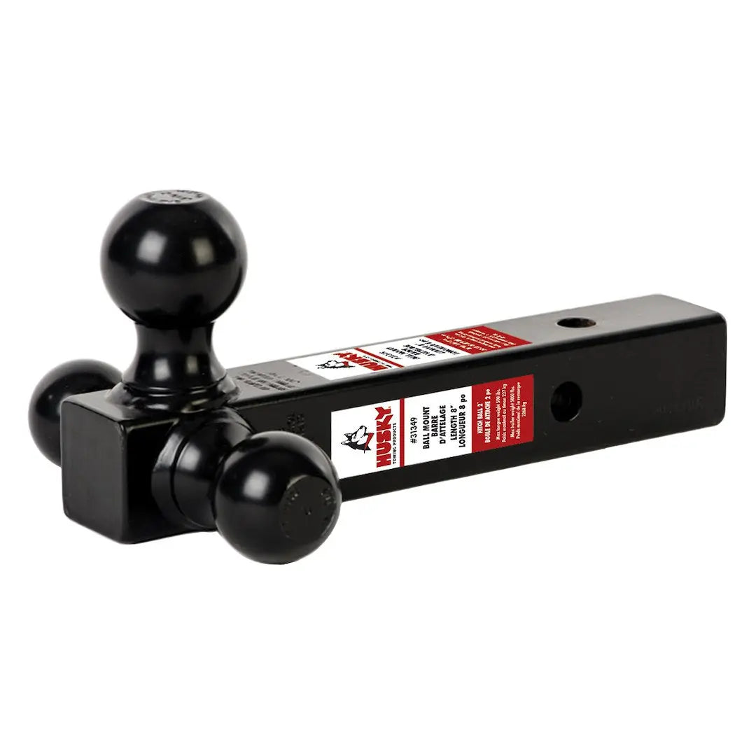 Husky Towing Triple Ball Mount - Heavy Duty Hitch Adapter for Versatile Towing
