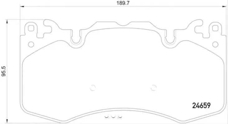 HELLA Disc Brake Pad Part #355016151 for Reliable Vehicle Braking Performance
