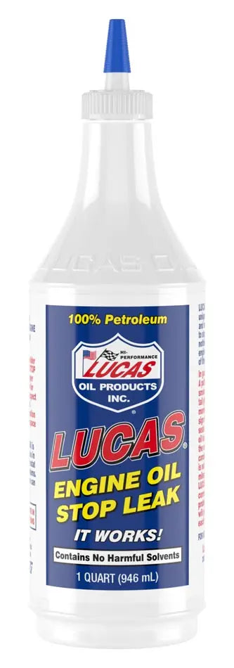 Lucas Oil Engine Oil STP Leak Quart - High-Performance Lubricant for Engine Protection