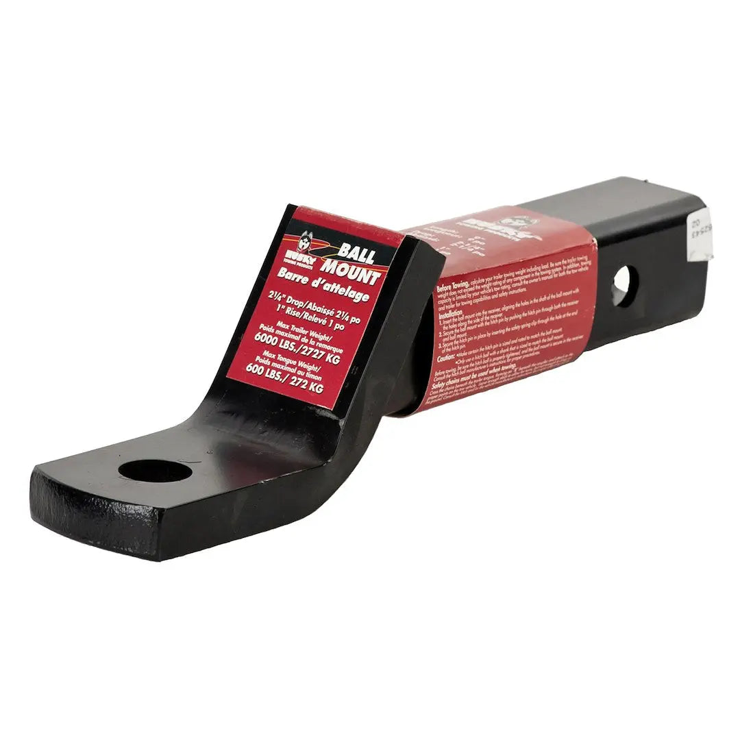Husky Towing Ball Mount Class III 9x1x2-1/4 – Heavy Duty Trailer Hitch Adapter