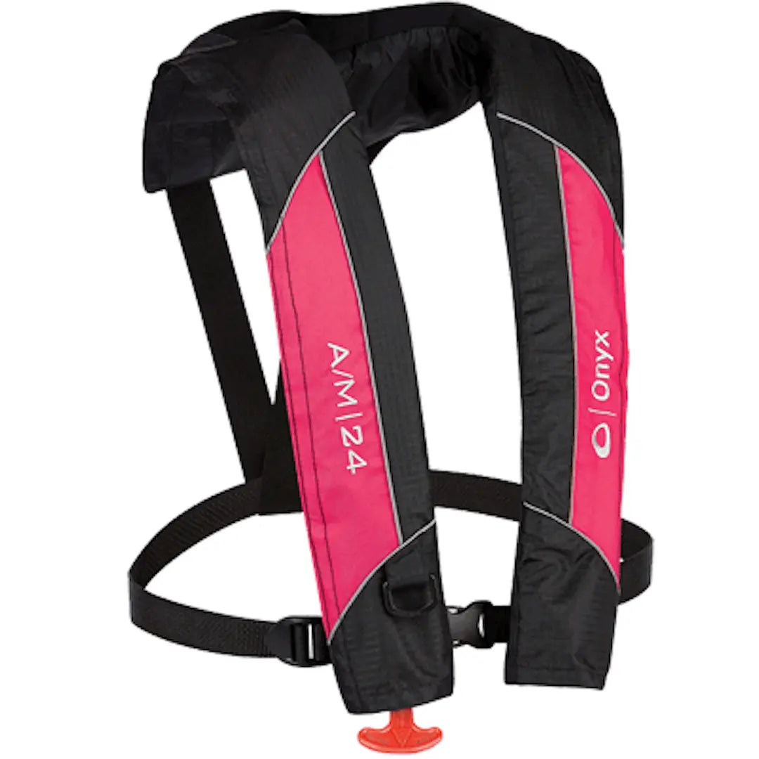 ONYX Outdoor A/M-24 Auto/Manual Life Jacket Pink