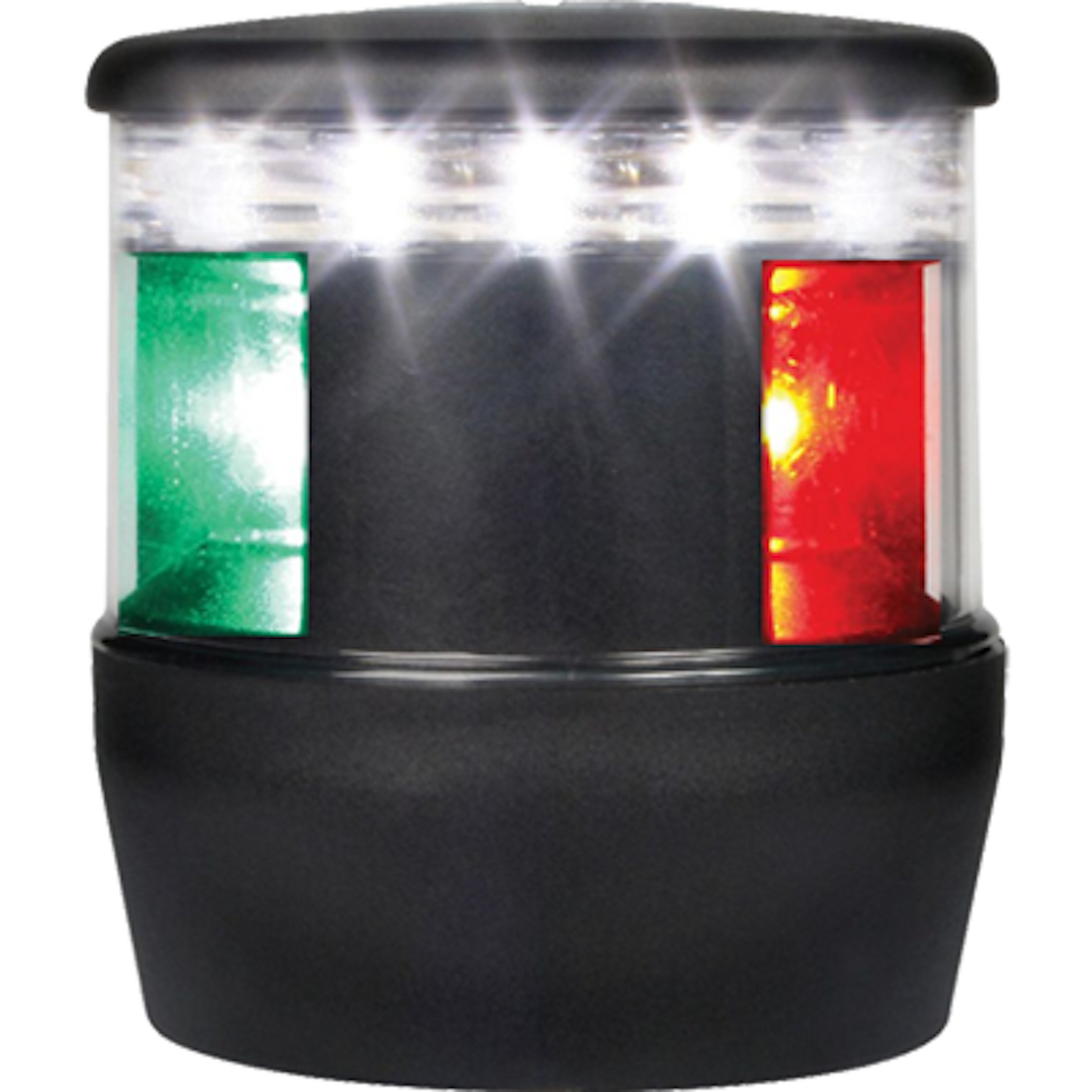 HELLA LIGHTS Tricolor LED Navigation Light 2NM BLK (Part #980650001)