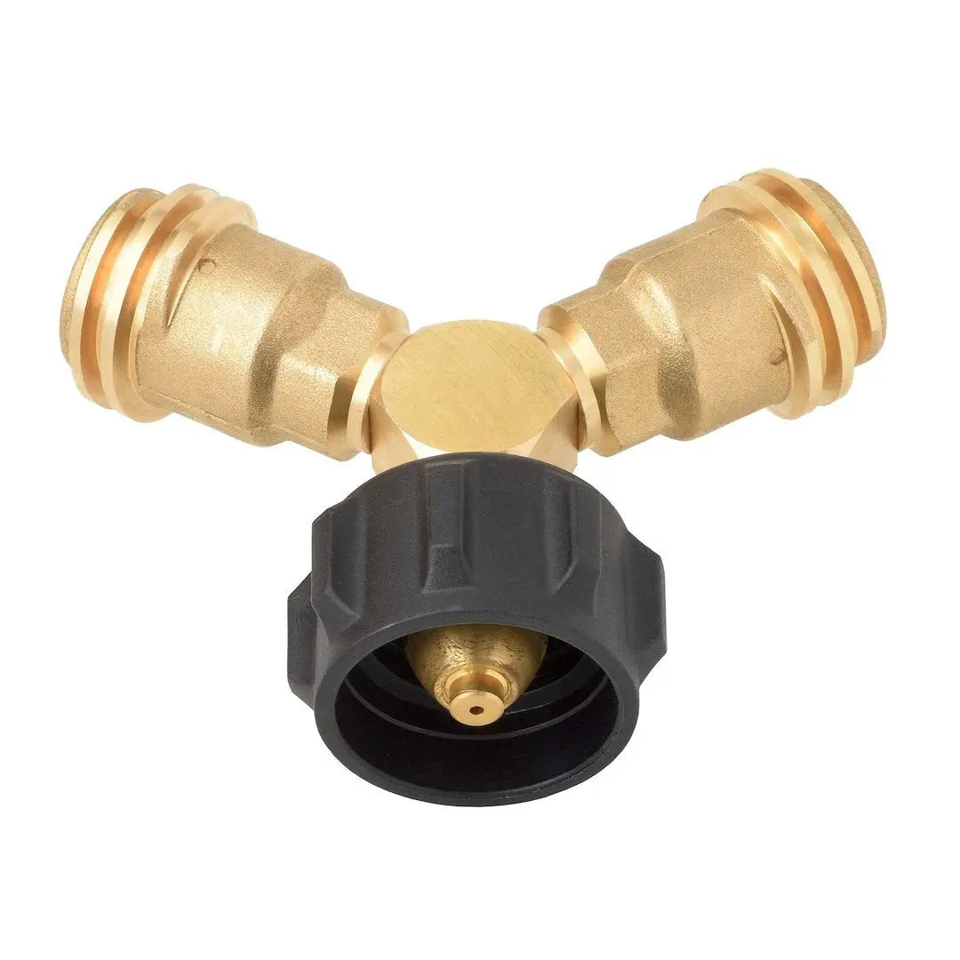 Flame King Y-Splitter Valve AB225 for Propane and Gas Lines