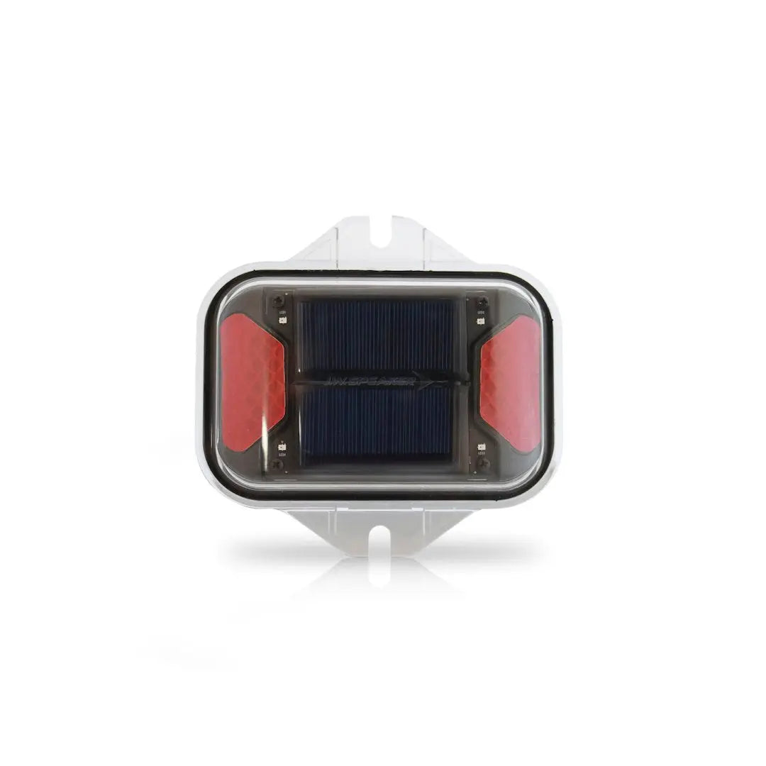 JW Speaker Model 210 Red Solar Flasher – High-Visibility LED Warning Light