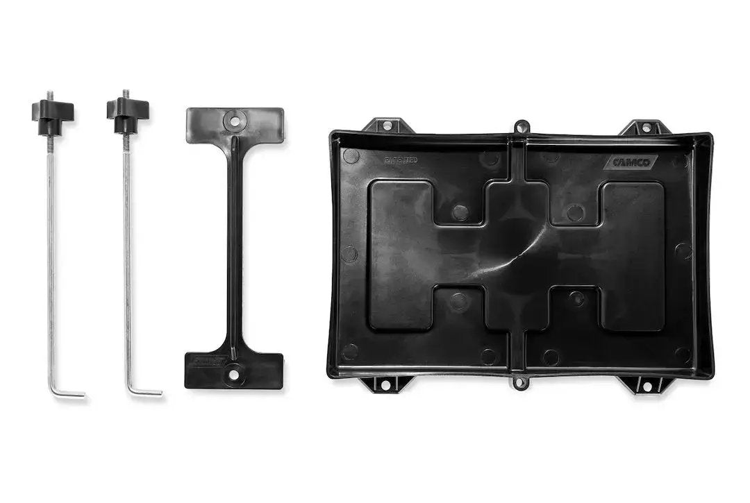 Camco Battery Tray Standard - Reliable Battery Mounting Solution by CAMCO