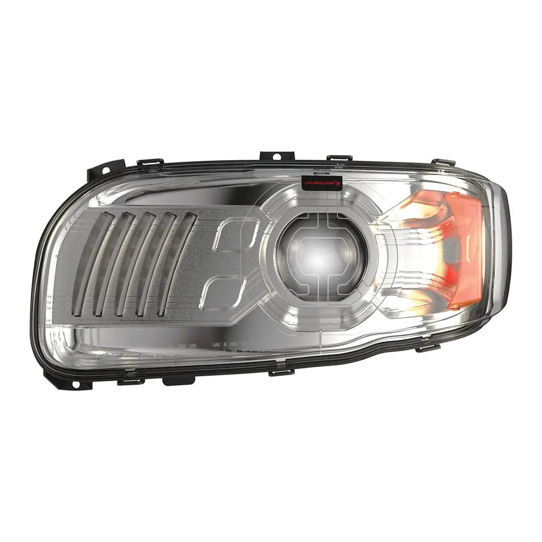 JW Speaker 9600-12V Heated Left-Hand Chrome Headlight with HL Features