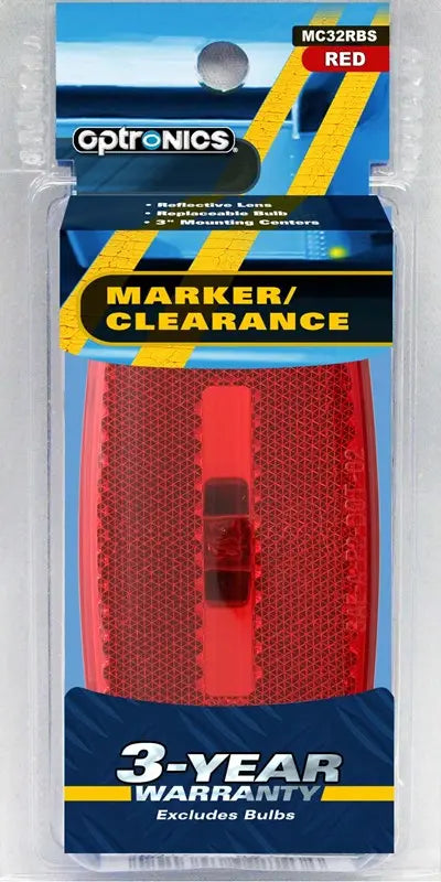 OPTRONICS MC32RBS Oval Motor with Black Base and Red Finish