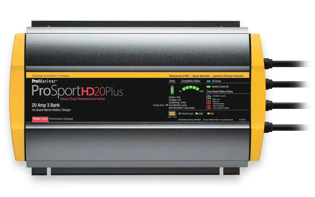 PRO MARINER PROSPORT HD 20 Amp 3-Operator Marine Battery Charger (Part #44021)