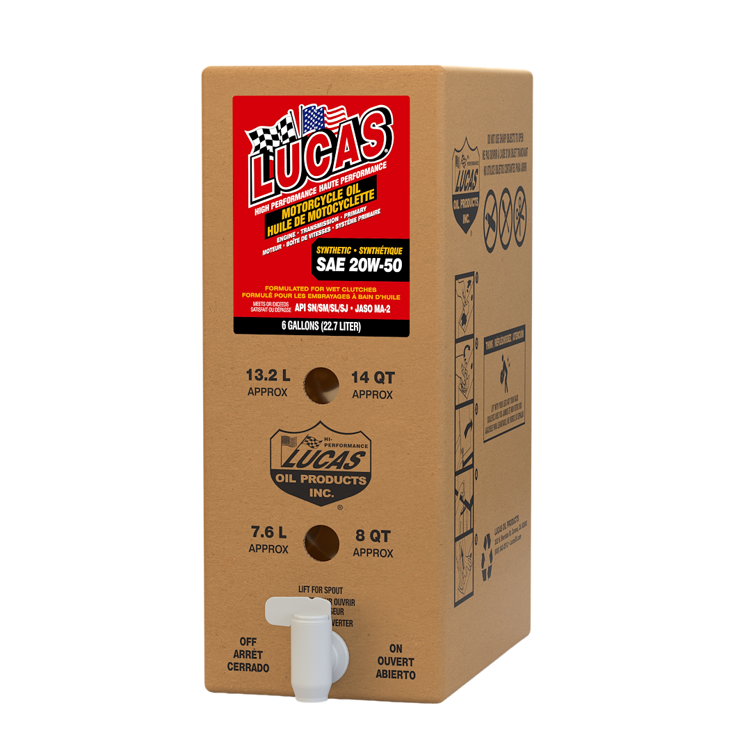 Lucas Oil Synthetic SAE 20W-50 Motorcycle Oil 18043