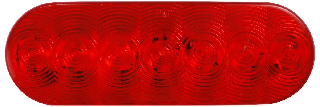 Peterson Manufacturing LED Stop/Turn/Tail Overlap Light with Pl3 Housing and Mounting Grommet - 6.5 Inches