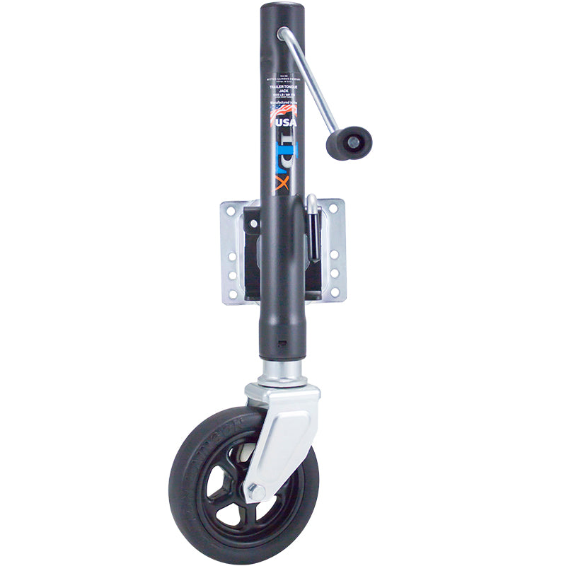 Dutton 1500 lb Swivel Jack with 8-Inch Wheel - Black, Part Number 22210