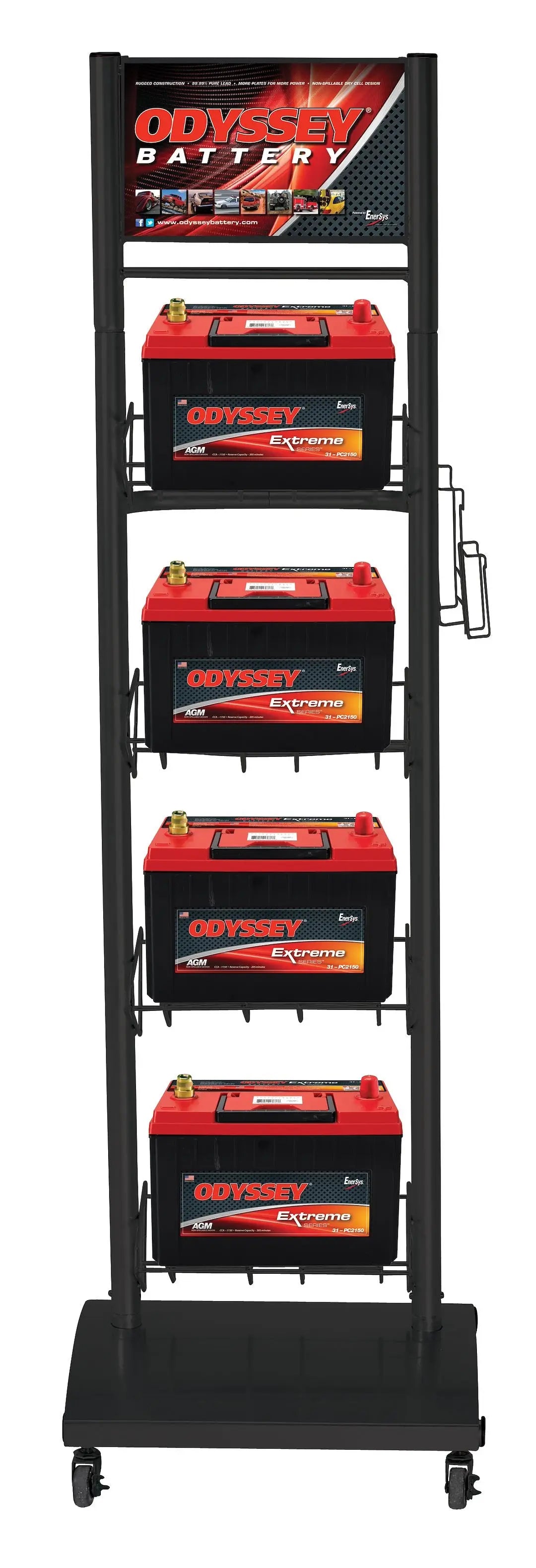 Odyssey 4-Tier Battery Rack - ODY4RETAIL by Odyssey
