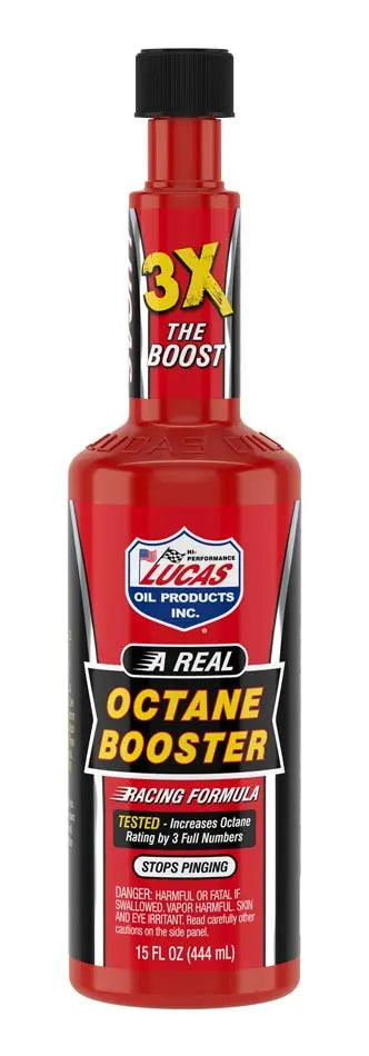Lucas Oil Octane Boost, 15 oz Bottle - Enhance Engine Performance