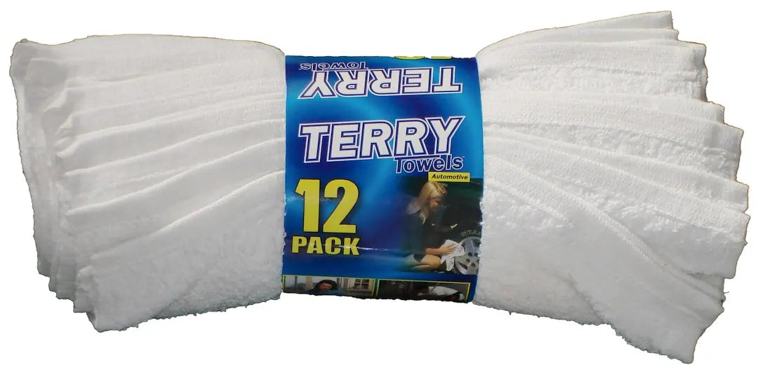Ocean Access SW56106 Terry Towel 12 Pack – 17 x 14 Inches, Commercial-Grade Absorbent Towels