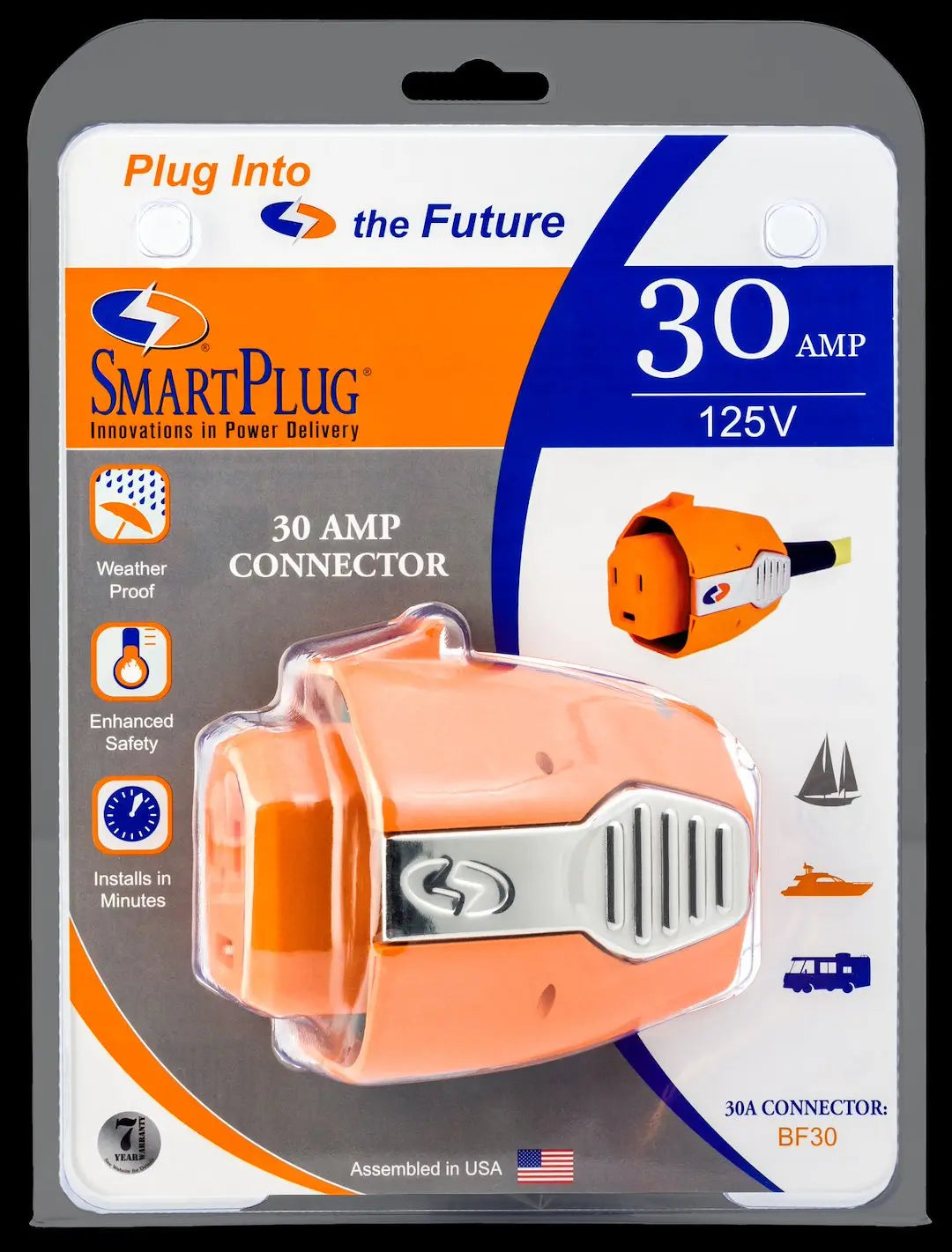 SMART PLUG BF30 30 Amp Female Connector for Industrial and Commercial Use