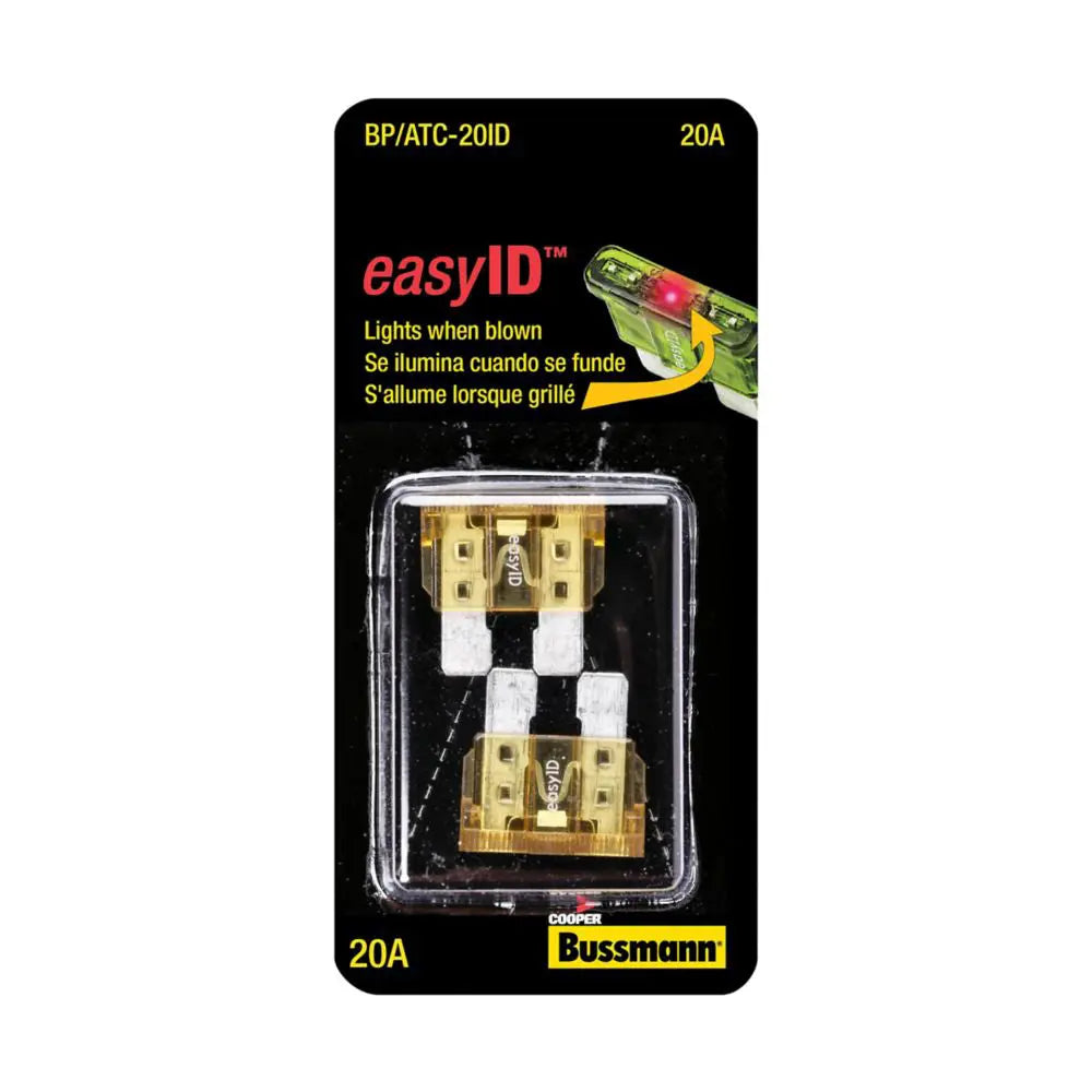Bussmann BPATC20ID 2-Pack Easy ID Fuse for Reliable Circuit Protection