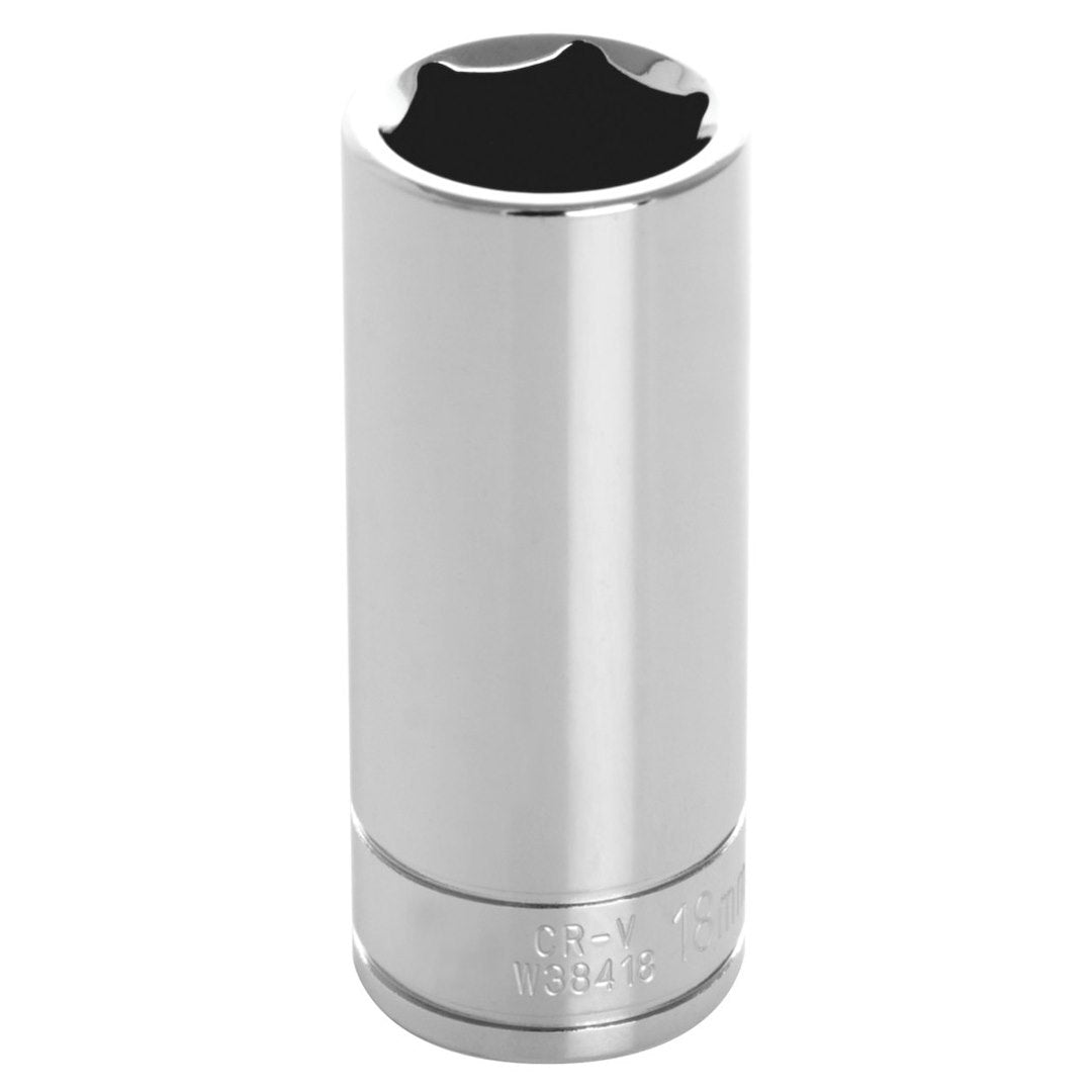 Perform Tool W38418 18mm Socket for Professional Mechanical Work