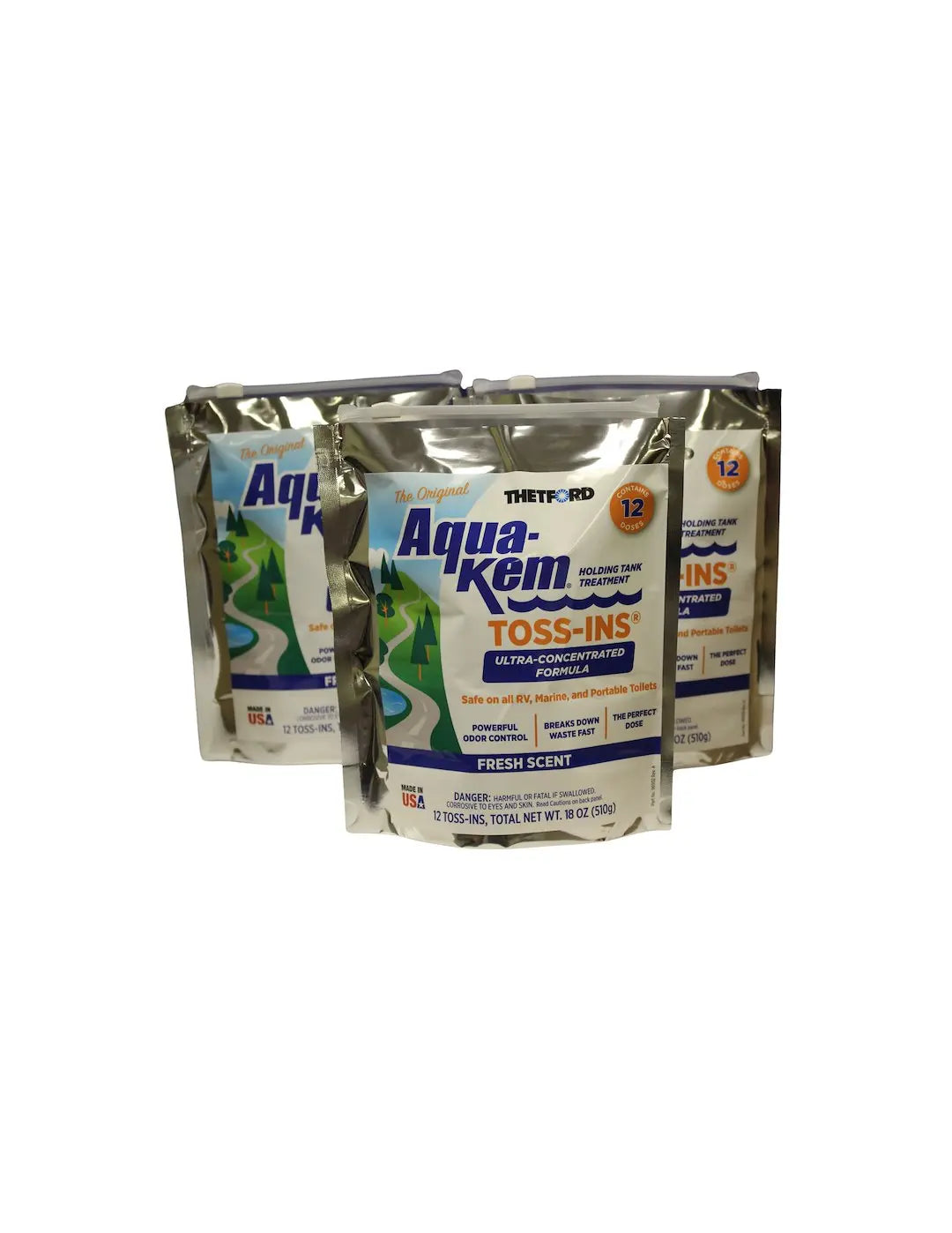 DAVE CARTER 50438 Aqua-Kem Toss-Ins Fresh - Odor Control and Freshness Solution