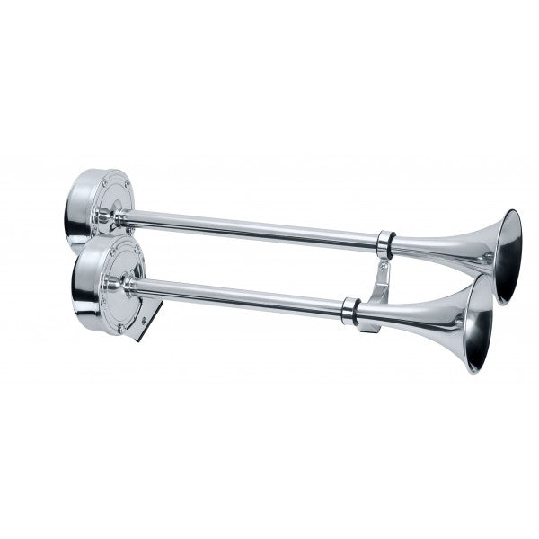 Schmitt/Onga Deluxe Dual Trumpet Horn 12V - Loud Car Horn for Vehicles