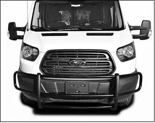 TrailFX Black Grille Guard for Ford Transit 150/250/350 (2015-2017)