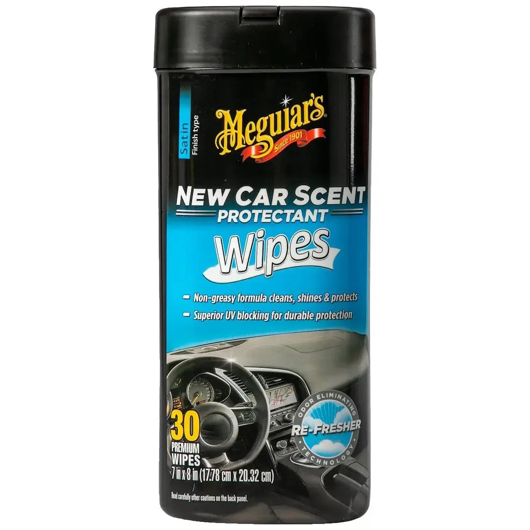 Meguiar's Wax G4200 New Car Scent Protectant Wipes for Interior & Exterior Shine by MEGUIARS WAX