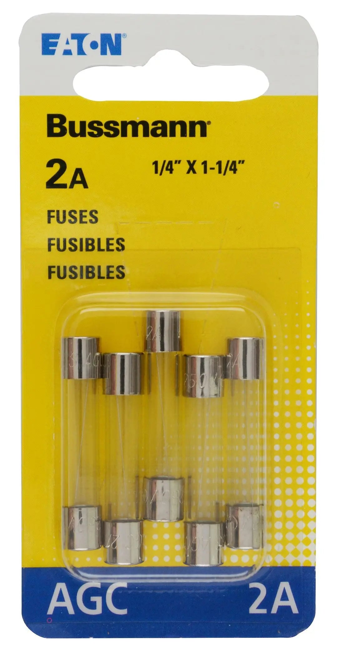 BUSSMANN BPAGC2RP 5-Pack Blade Fuses for Automotive and Electrical Applications