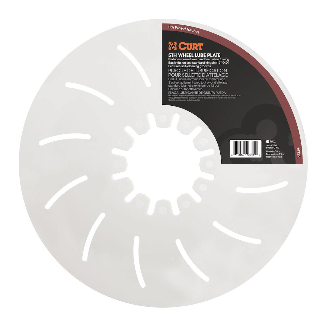 CURT Manufacturing 16722 5th Wheel Lube Plate for Heavy-Duty Trailer Hitching