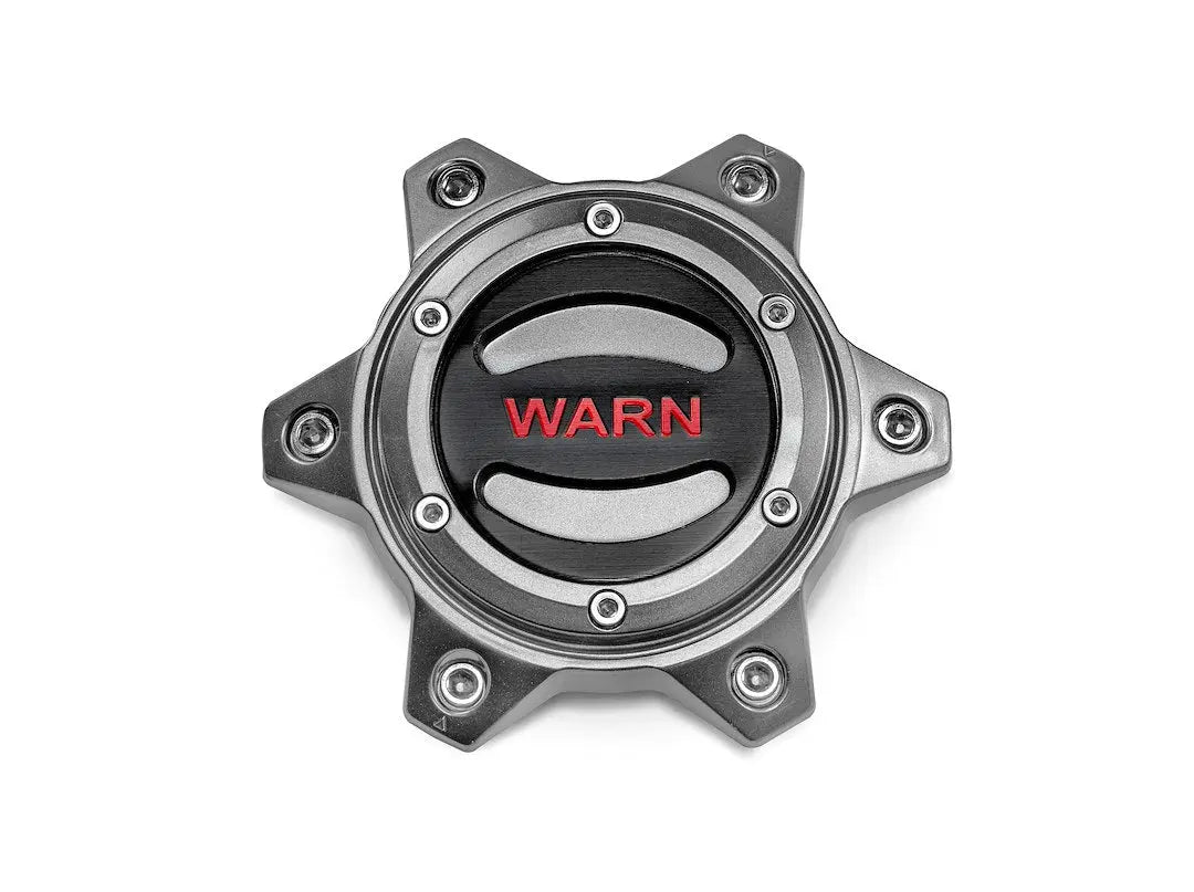 WARN Industries Optional Center Cap Gray and Red for 104484