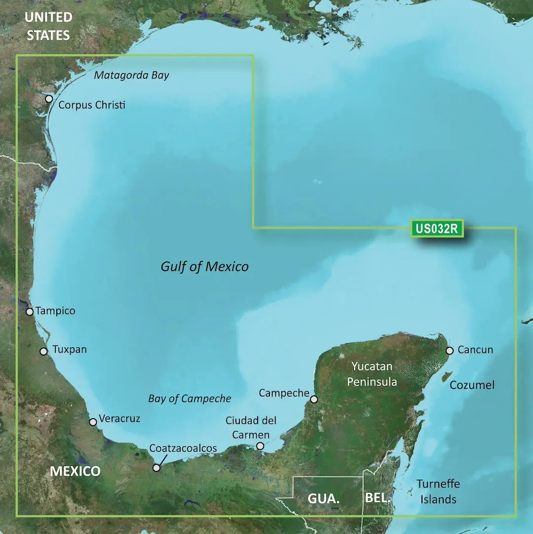 Garmin Carto G3V VUS032R - Southern Gulf of Mexico Navigation Chart