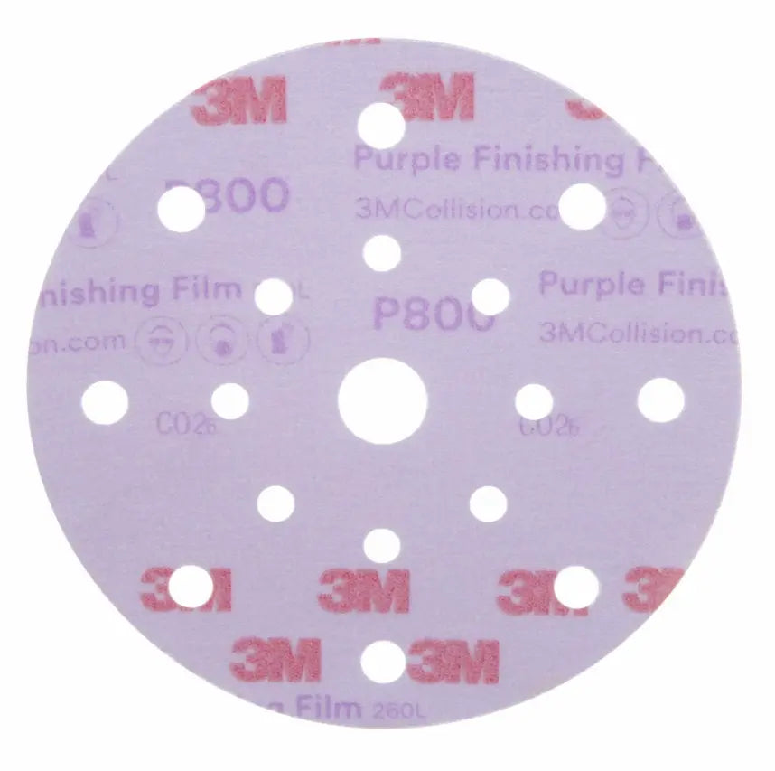 3M Hookit Finishing Film Disc DUS - 5 Inch Diameter, Fine Grit for Smooth Finishing