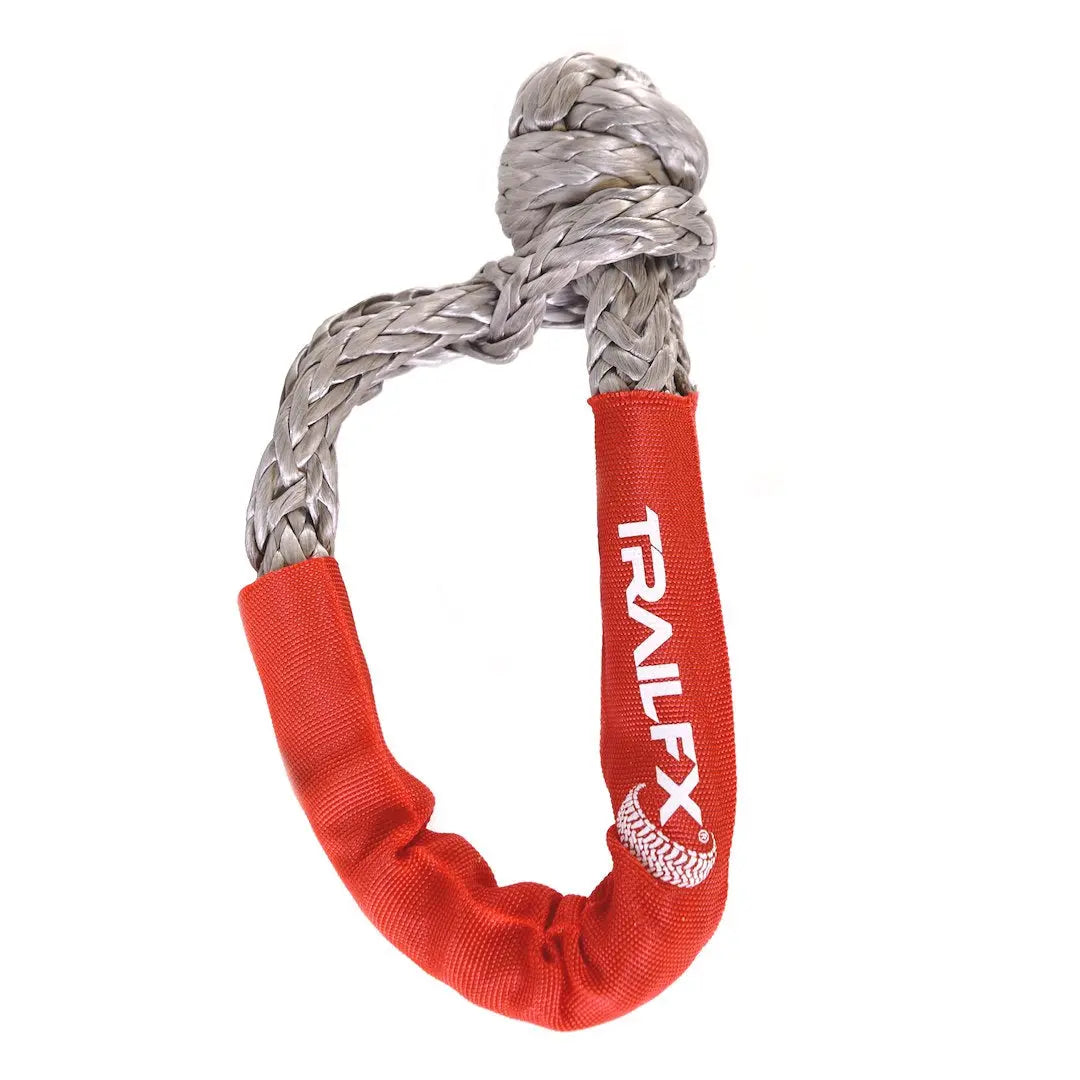TrailFX Rope Shackle Single Red 7500 lbs – Heavy-Duty Tie-Down Hardware