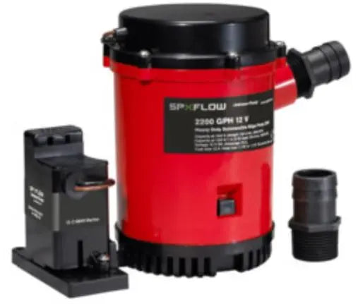 Johnson Pump HD Bilge Pump 2200 GPH with Emergency Switch, 12V - Model 220400