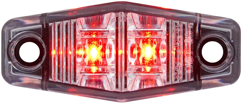 OPTRONICS MCL13CR2B LED Marker Light with Clear Lens – Mini Red Indicator