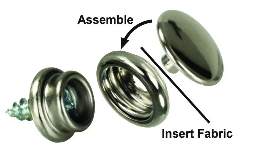 JR Products Fabric-to-Wall Snap Kit (Part Number 81585)