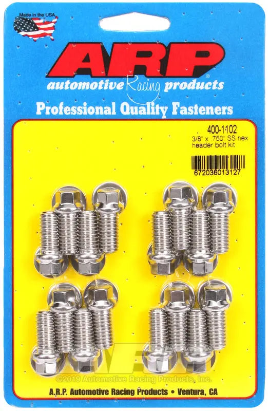 ARP Head Stud & Bolt Set - Part Number 4001102 for High-Performance Engine Assembly