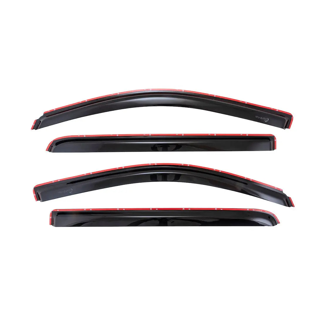 TrailFX In-Channel Window Vents Smoke Set for Chevrolet Silverado and GMC Sierra (Part #4536IC)
