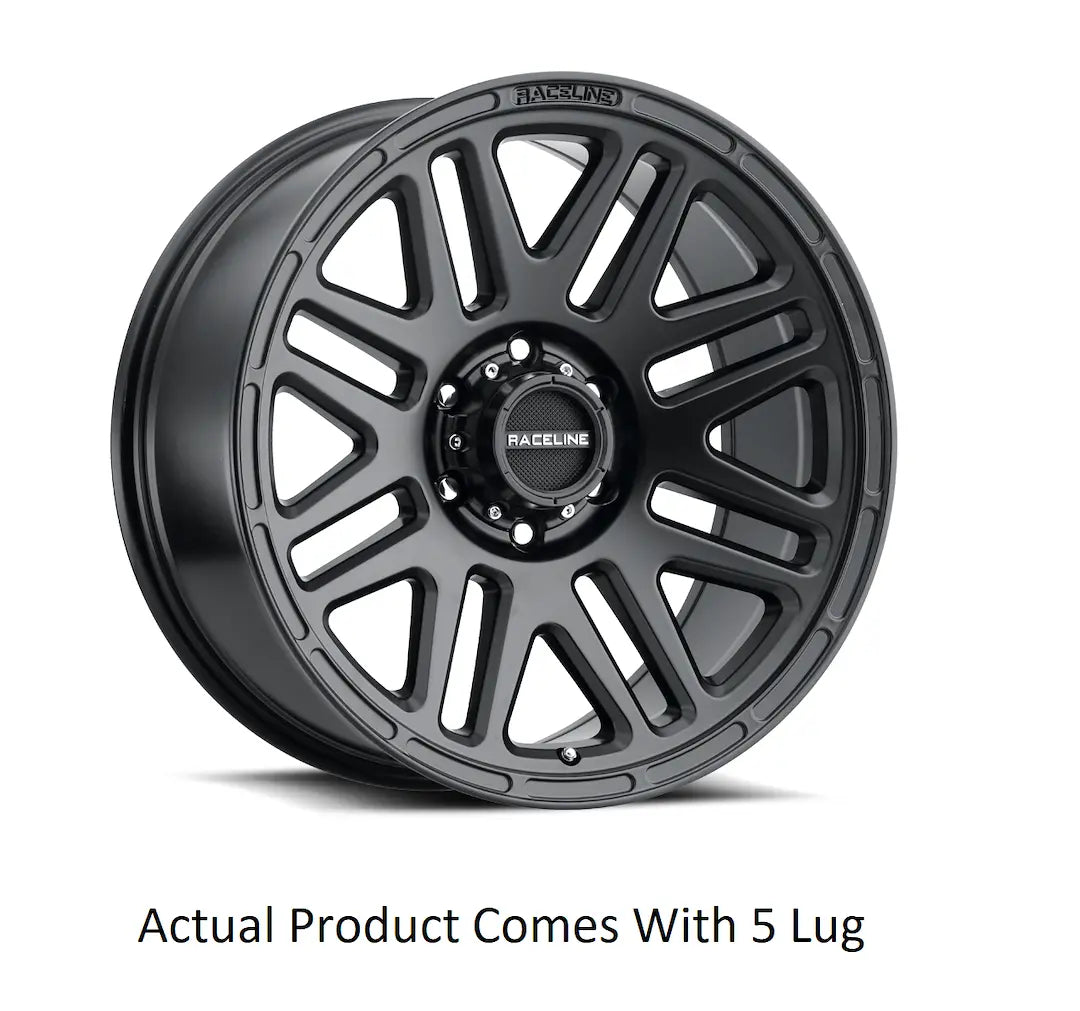 Raceline 944B 17x8.5 Inch Aluminum Wheel with 5x127 Bolt Pattern and 18mm Offset