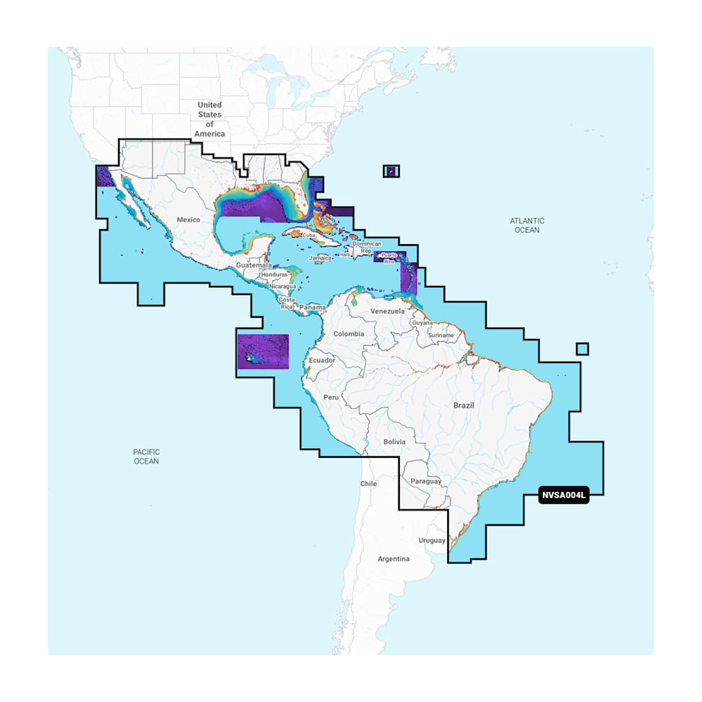 Garmin Carto Mexico Caribbean to Brazil Navigation Map - Part 010C128500