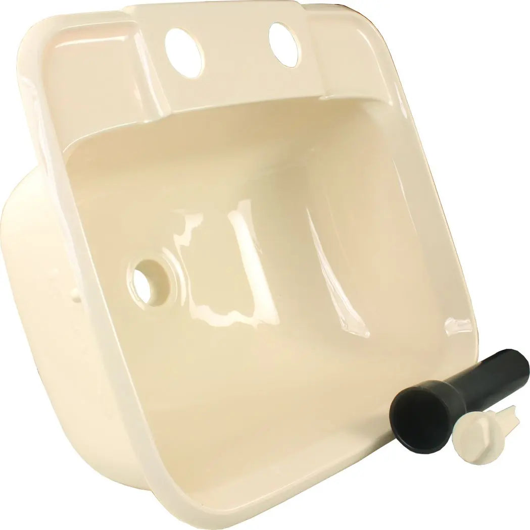 JR Products Molded Sink in Parchment Finish - Part Number 95361