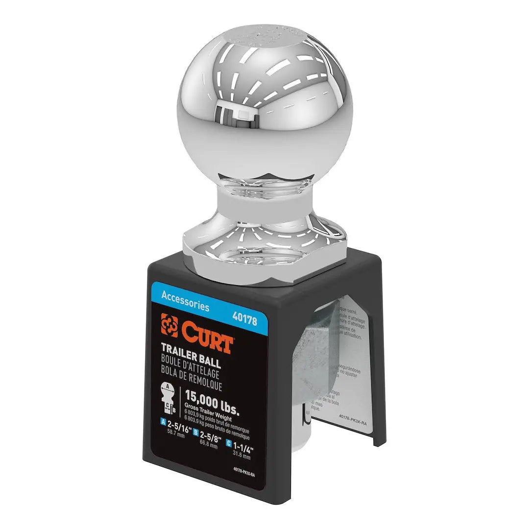 CURT Manufacturing 40178 2-5/16 Inch Trailer Ball with 1-1/4 Inch Shank