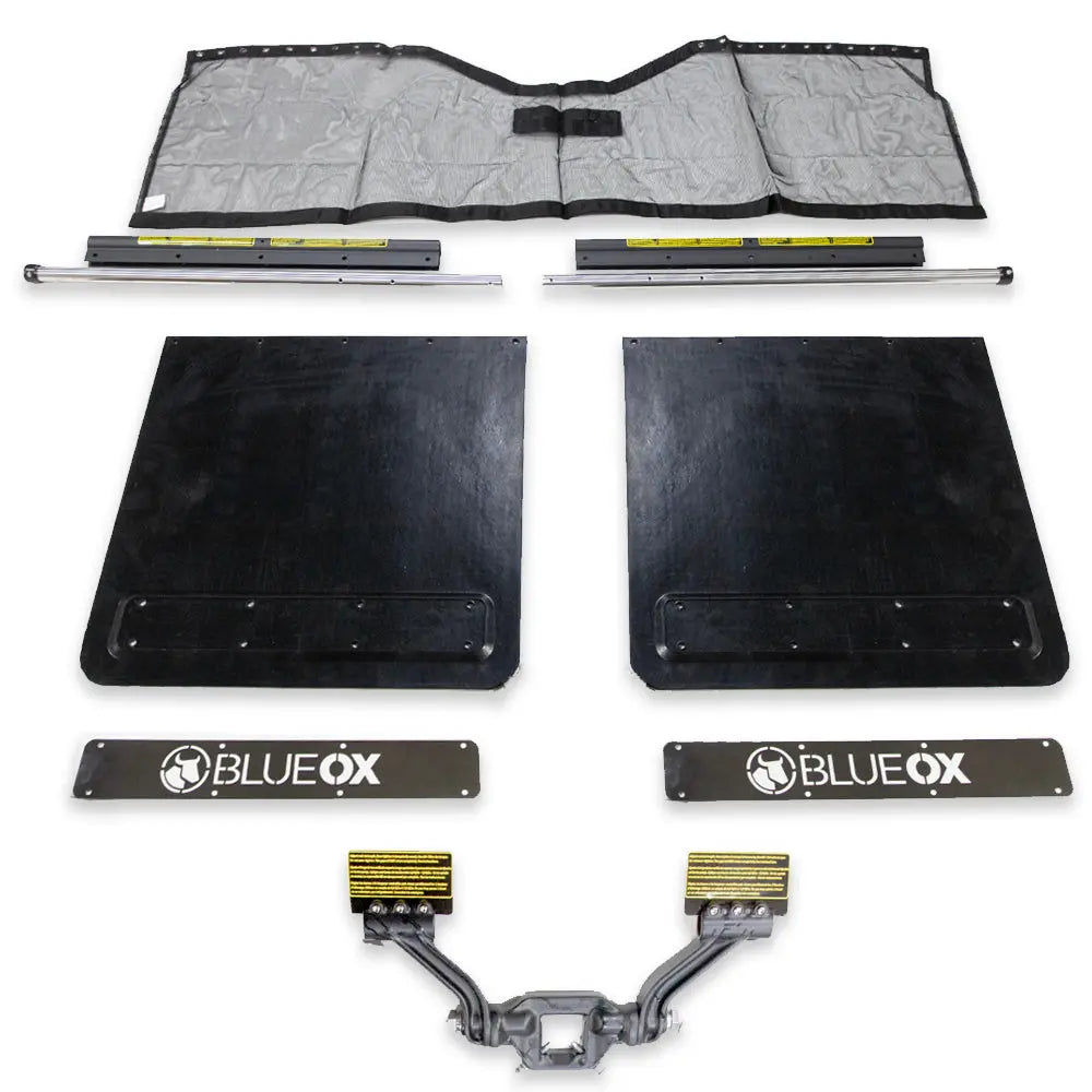 Blue Ox BX88420 Mud Flap System with 2-Inch Receiver for Heavy-Duty Trailers
