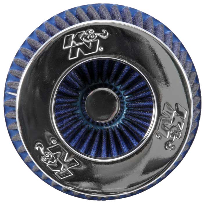 K&N FILTER Universal Chrome Filter - Model RG1001BL for Enhanced Airflow and Durability