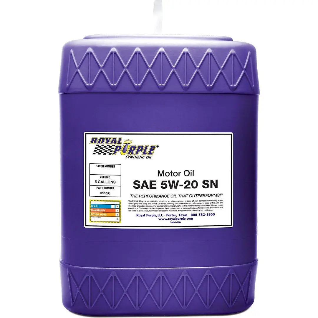 Royal Purple 05520 5W20 Motor Oil 5-Gallon Pail