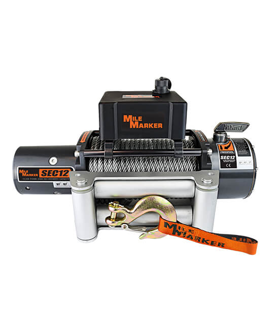 Milemarker 7650251BW 12V 4.8 HP Series Winch