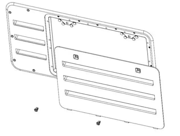 DAVE CARTER NR637318BW Vent Door Assembly - Bright Finish