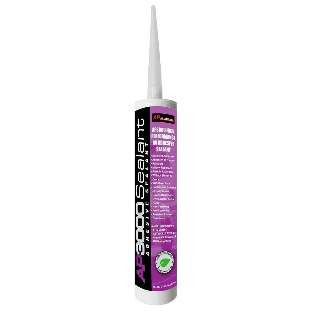 AP Products AP3000 Sealant Black - 10.3 oz for Durable Waterproofing