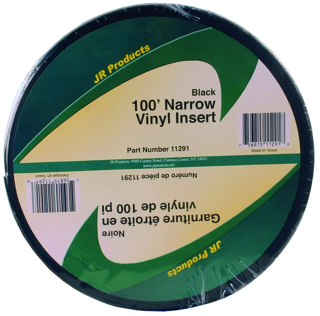 JR Products 11291 100' Vinyl Yellow-White Wire with Black Insulation