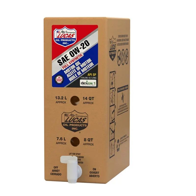 Lucas Oil Synthetic SAE 0W-20 Motor Oil API SN - 1 Quart Bottle