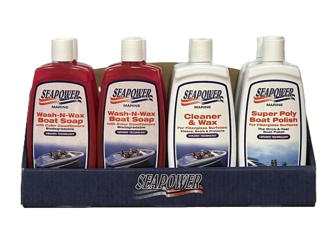 T.R. Industry Seapower Cleaning Products Counter Kit - Part Number SPKIT16